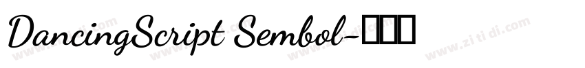 DancingScript Sembol字体转换 DancingScript Sembol字体转换